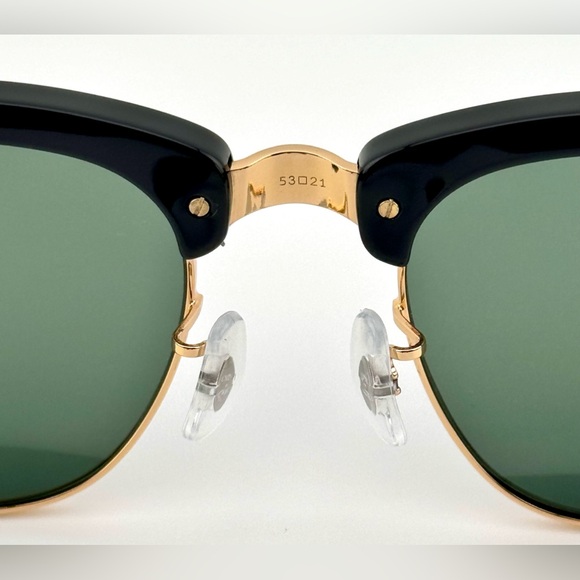 Ray-Ban Mega ClubMaster Sunglasses RB0316S Acetate Black Frame Green Lenses New! - Picture 11 of 12